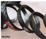 Black Sport Embossed Silicone Bracelet