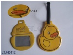 Duck shape Soft PVC Luggage Tag