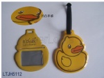 Duck shape Soft PVC Luggage Tag