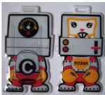 Robot shape Soft PVC Luggage Tag